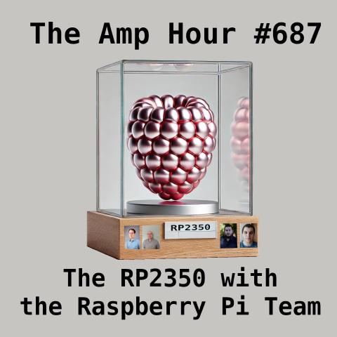 The RP2350 with the Raspberry Pi Team cover art