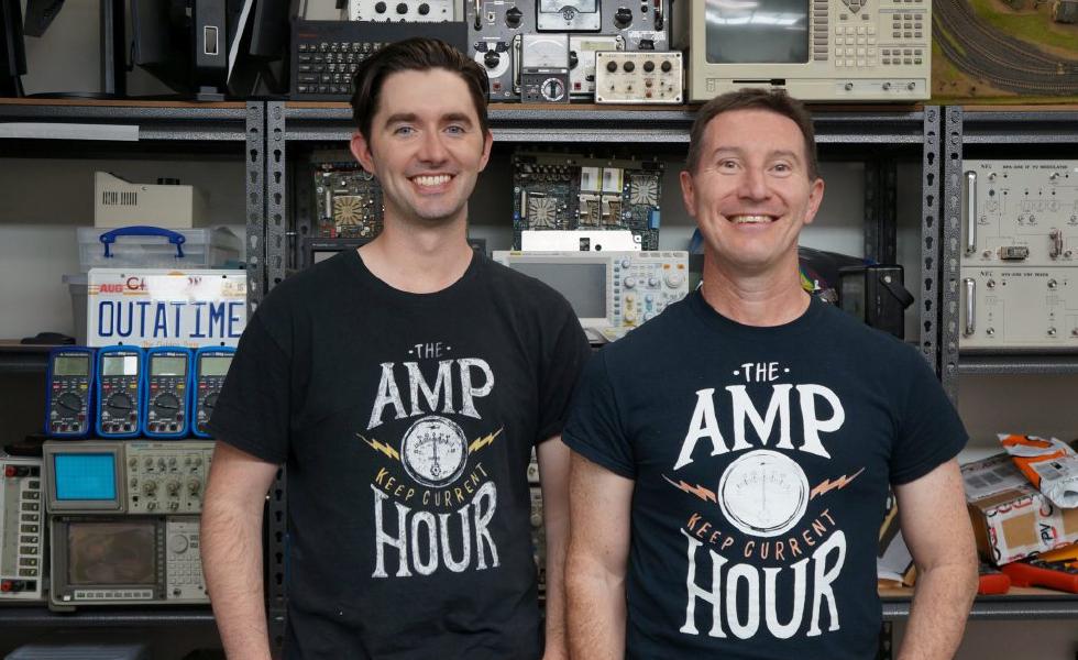 Chris Gammell and Dave Jones, the hosts of The Amp Hour